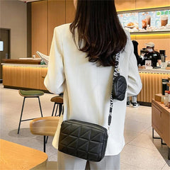 Black Embroidered Crossbody Bag