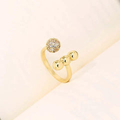 Zircon Open Ball Shaped Ring