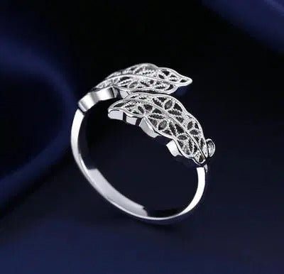 Leaf Design Adjustable Ring